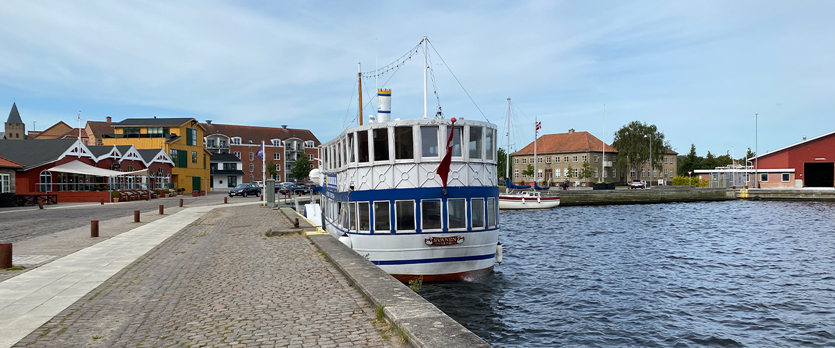 Havnen er det mest interessante sted i Hobro